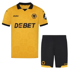 Wolves FC Kinderen Thuistenue 2025/26 Korte Mouwen en Broekje