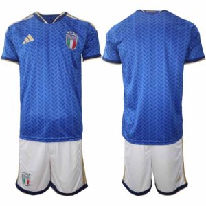 Italië 2026 WK Thuistenue Heren Voetbalshirt + Shorts