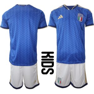 Italië 2026 WK Thuistenue Kinderen Voetbalshirt + Shorts