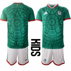 Mexico 2026 WK Thuistenue Kinderen Voetbalshirt + Shorts