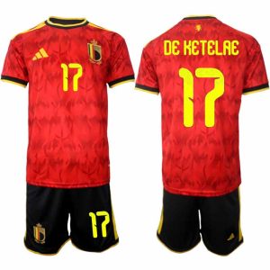 België WK 2026 Thuistenue Heren Charles De Ketelaere #17 Voetbalshirt + Shorts