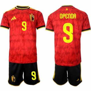 België WK 2026 Thuistenue Heren Loïs Openda #9 Voetbalshirt + Shorts