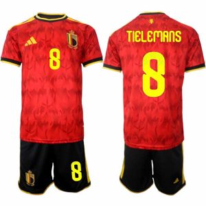 België WK 2026 Thuistenue Heren Youri Tielemans #8 Voetbalshirt + Shorts