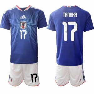 Japan WK 2026 Thuistenue Heren Ao Tanaka #17 Voetbalshirt + Shorts