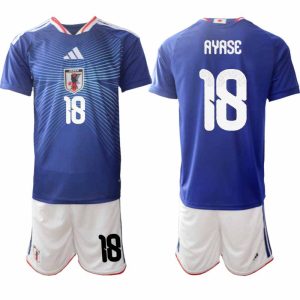 Japan WK 2026 Thuistenue Heren Ayase Ueda #18 Voetbalshirt + Shorts