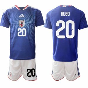Japan WK 2026 Thuistenue Heren Takefusa Kubo #20 Voetbalshirt + Shorts