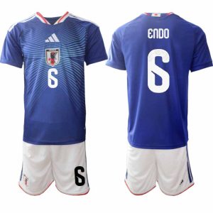Japan WK 2026 Thuistenue Heren Wataru Endō #6 Voetbalshirt + Shorts