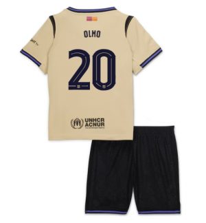 Barcelona Dani Olmo #20 Uit tenue Kinder 2025-26 Korte Mouwen en Broekje
