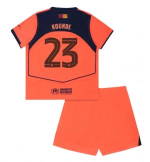 Barcelona Jules Kounde #23 Derde tenue Kinder 2025-26 Korte Mouwen en Broekje