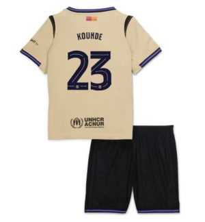 Barcelona Jules Kounde #23 Uit tenue Kinder 2025-26 Korte Mouwen en Broekje