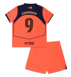 Barcelona Robert Lewandowski #9 Derde tenue Kinder 2025-26 Korte Mouwen en Broekje
