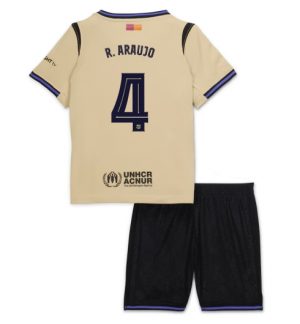 Barcelona Ronald Araujo #4 Uit tenue Kinder 2025-26 Korte Mouwen en Broekje