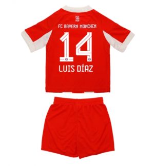 Bayern Munich Luis Diaz #14 Thuis tenue Kinder 2025-26 Korte Mouwen en Broekje