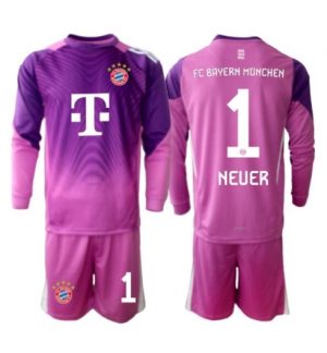 Bayern Munich Manuel Neuer #1 Keeper Derde tenue Kinder 2025-26 Lange Mouwen (+ broek)