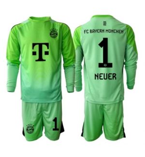 Bayern Munich Manuel Neuer #1 Keeper Thuis tenue Kinder 2025-26 Lange Mouwen (+ broek)