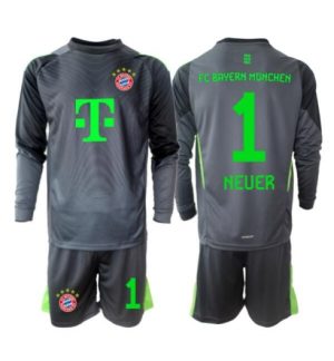 Bayern Munich Manuel Neuer #1 Keeper Uit tenue Kinder 2025-26 Lange Mouwen (+ broek)
