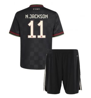 Bayern Munich Nicolas Jackson #11 Derde tenue Kinder 2025-26 Korte Mouwen en Broekje