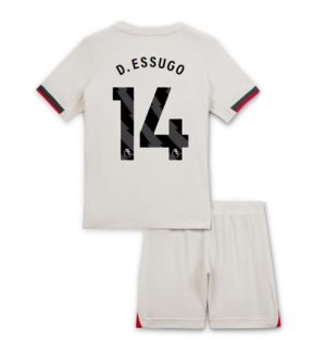 Chelsea Dario Essugo #14 Uit tenue Kinder 2025-26 Korte Mouwen en Broekje