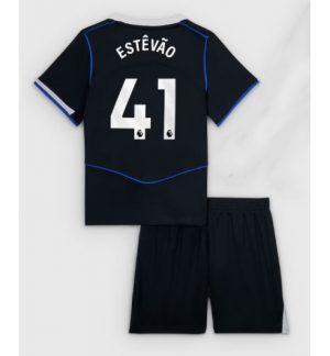 Chelsea Estevao Willian #41 Derde tenue Kinder 2025-26 Korte Mouwen en Broekje