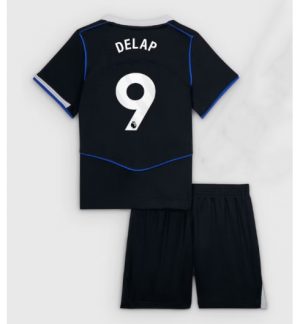 Chelsea Liam Delap #9 Derde tenue Kinder 2025-26 Korte Mouwen en Broekje