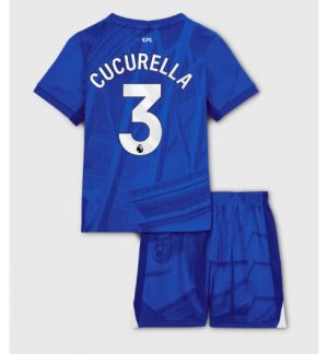Chelsea Marc Cucurella #3 Thuis tenue Kinder 2025-26 Korte Mouwen en Broekje
