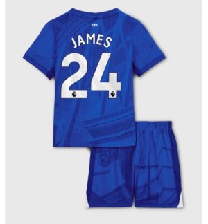 Chelsea Reece James #24 Thuis tenue Kinder 2025-26 Korte Mouwen en Broekje