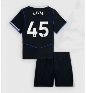 Chelsea Romeo Lavia #45 Derde tenue Kinder 2025-26 Korte Mouwen en Broekje