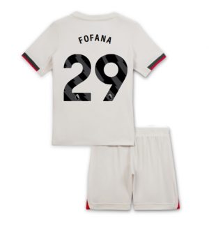 Chelsea Wesley Fofana #29 Uit tenue Kinder 2025-26 Korte Mouwen en Broekje Chelsea Wesley Fofana #29 Uit tenue Kinder 2025-26 Korte Mouwen en Broekje