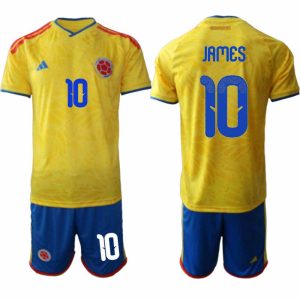 Colombia WK 2026 Thuistenue voor Heren James Rodríguez #10 Voetbalshirt + Short