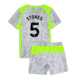 Manchester City John Stones #5 Derde tenue Kinder 2025-26 Korte Mouwen en Broekje
