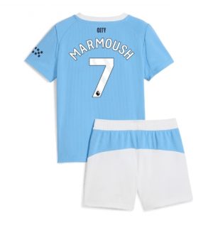 Manchester City Omar Marmoush #7 Thuis tenue Kinder 2025-26 Korte Mouwen en Broekje