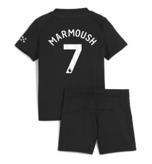 Manchester City Omar Marmoush #7 Uit tenue Kinder 2025-26 Korte Mouwen en Broekje