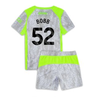Manchester City Oscar Bobb #52 Derde tenue Kinder 2025-26 Korte Mouwen en Broekje