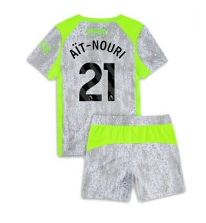 Manchester City Rayan Ait-Nouri #21 Derde tenue Kinder 2025-26 Korte Mouwen en Broekje