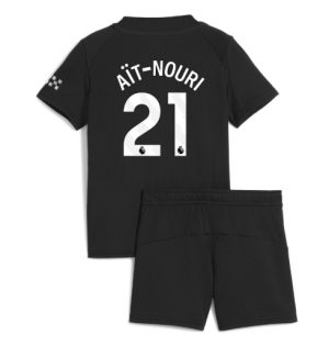 Manchester City Rayan Ait-Nouri #21 Uit tenue Kinder 2025-26 Korte Mouwen en Broekje