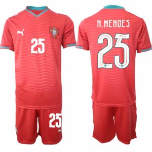 Portugal WK 2026 Thuistenue voor Heren Nuno Mendes #25 Voetbalshirt en Short