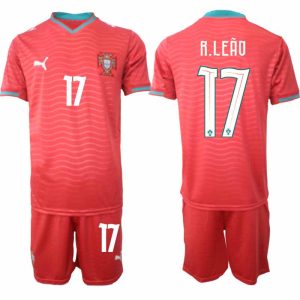 Portugal WK 2026 Thuistenue voor Heren Rafael Leão #17 Voetbalshirt en Short