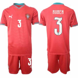 Portugal WK 2026 Thuistenue voor Heren Rúben Dias #3 Voetbalshirt en Short