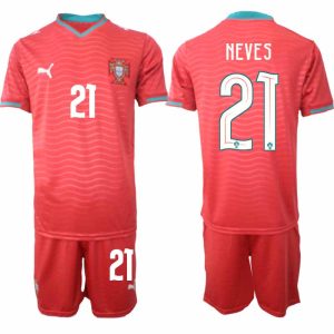 Portugal WK 2026 Thuistenue voor Heren Rúben Neves #21 Voetbalshirt en Short