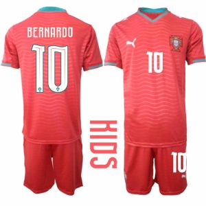Portugal WK 2026 Thuistenue voor Kinderen Bernardo Silva #10 Voetbalshirt en Short