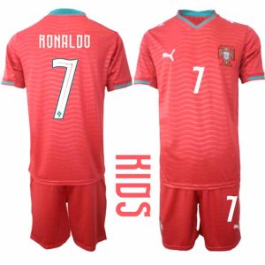Portugal WK 2026 Thuistenue voor Kinderen Cristiano Ronaldo #7 Voetbalshirt en Short