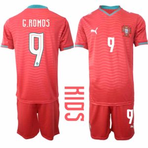 Portugal WK 2026 Thuistenue voor Kinderen Gonçalo Ramos #9 Voetbalshirt en Short