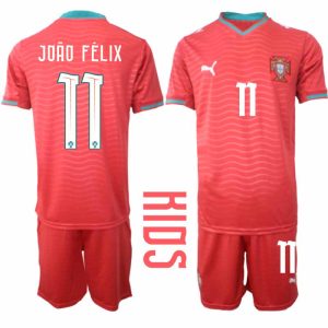 Portugal WK 2026 Thuistenue voor Kinderen João Félix #11 Voetbalshirt en Short