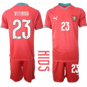 Portugal WK 2026 Thuistenue voor Kinderen Vitinha #23 Voetbalshirt en Short