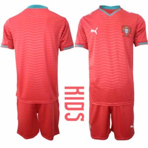 Portugal WK 2026 Thuistenue voor Kinderen Voetbalshirt en Short