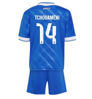 Real Madrid Aurelien Tchouameni #14 Derde tenue Kinder 2025-26 Korte Mouwen en Broekje Real Madrid Aurelien Tchouameni #14 Derde tenue Kinder 2025-26 Korte Mouwen en Broekje