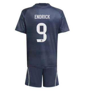 Real Madrid Endrick #9 Uit tenue Kinder 2025-26 Korte Mouwen en Broekje Real Madrid Endrick #9 Uit tenue Kinder 2025-26 Korte Mouwen en Broekje