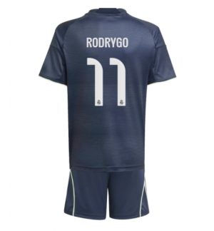 Real Madrid Rodrygo Goes #11 Uit tenue Kinder 2025-26 Korte Mouwen en Broekje Real Madrid Rodrygo Goes #11 Uit tenue Kinder 2025-26 Korte Mouwen en Broekje