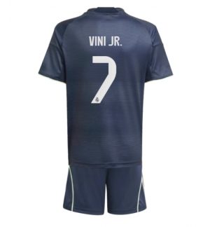 Real Madrid Vinicius Junior #7 Uit tenue Kinder 2025-26 Korte Mouwen en Broekje Real Madrid Vinicius Junior #7 Uit tenue Kinder 2025-26 Korte Mouwen en Broekje