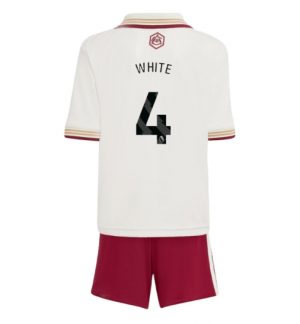 Arsenal Ben White #4 Derde tenue Kinder 2025-26 Korte Mouwen en Broekje